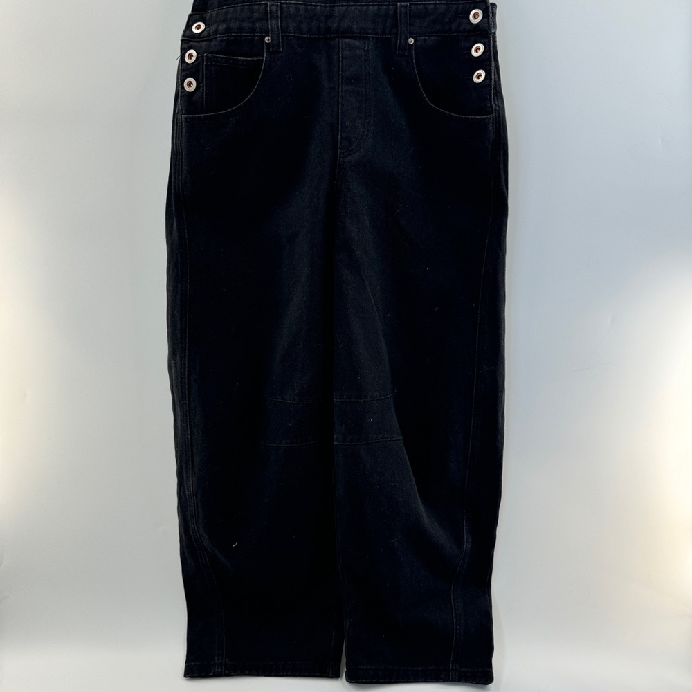 Black Overall Jumpsuit | Women’s Size Large - Picture 3 of 7